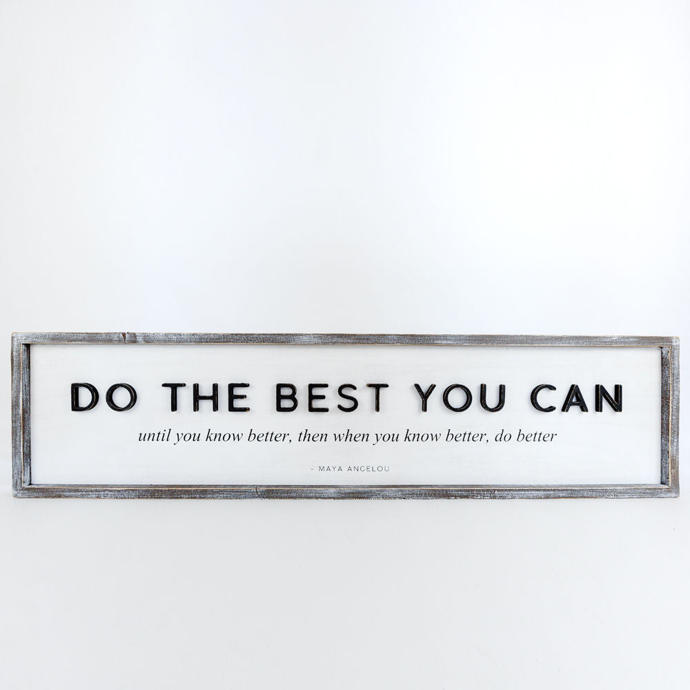 Reversible wood framed sign(MISSION/BEST) - The Nifty Decor