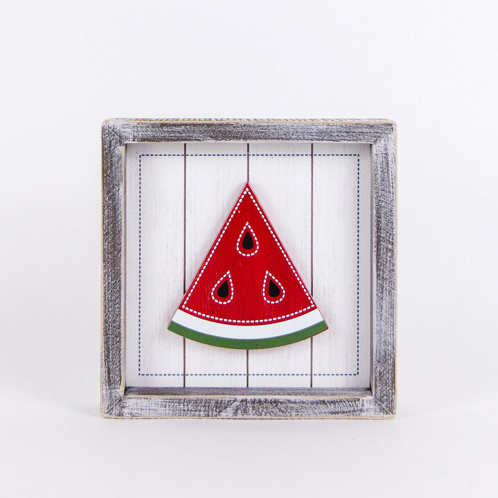 WATERMELON, wood shiplap sign - The Nifty Decor