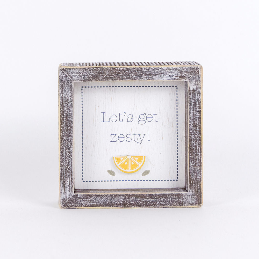 ZESTY, wood shiplap sign - The Nifty Decor