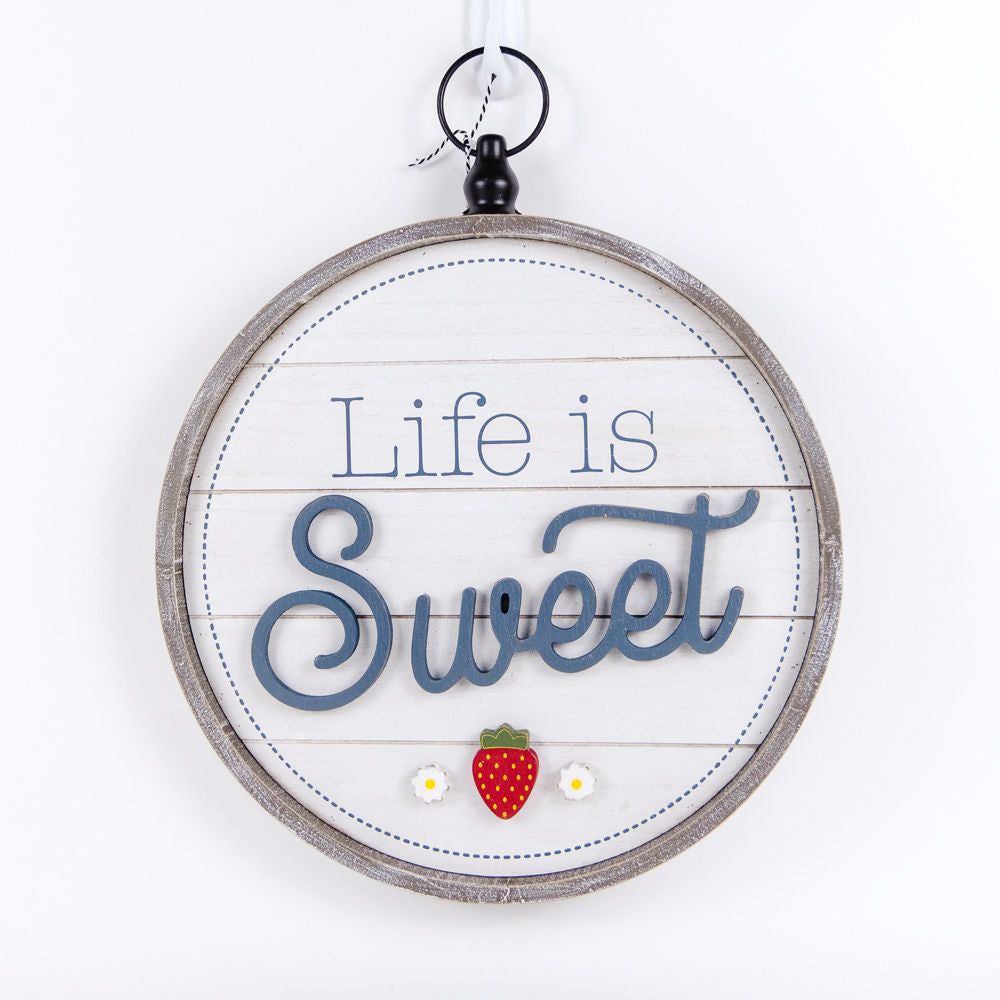 SWEET, reversible round sign - The Nifty Decor
