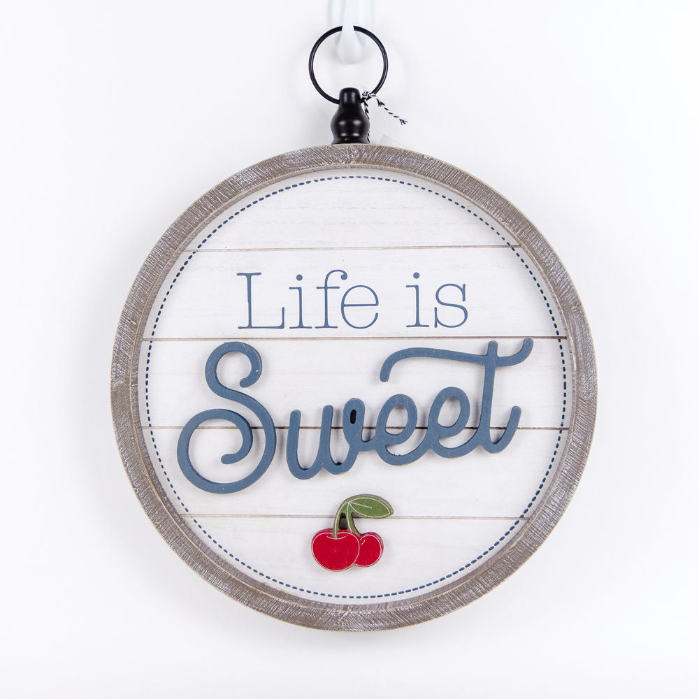 SWEET, reversible round sign - The Nifty Decor