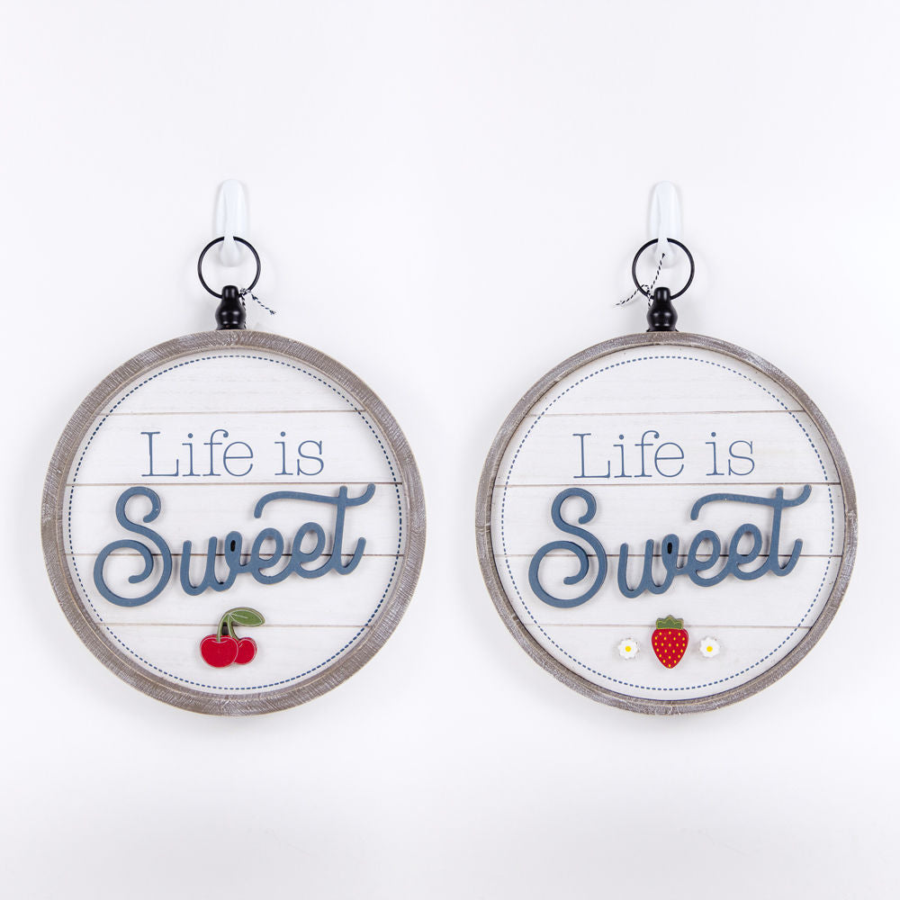 SWEET, reversible round sign - The Nifty Decor