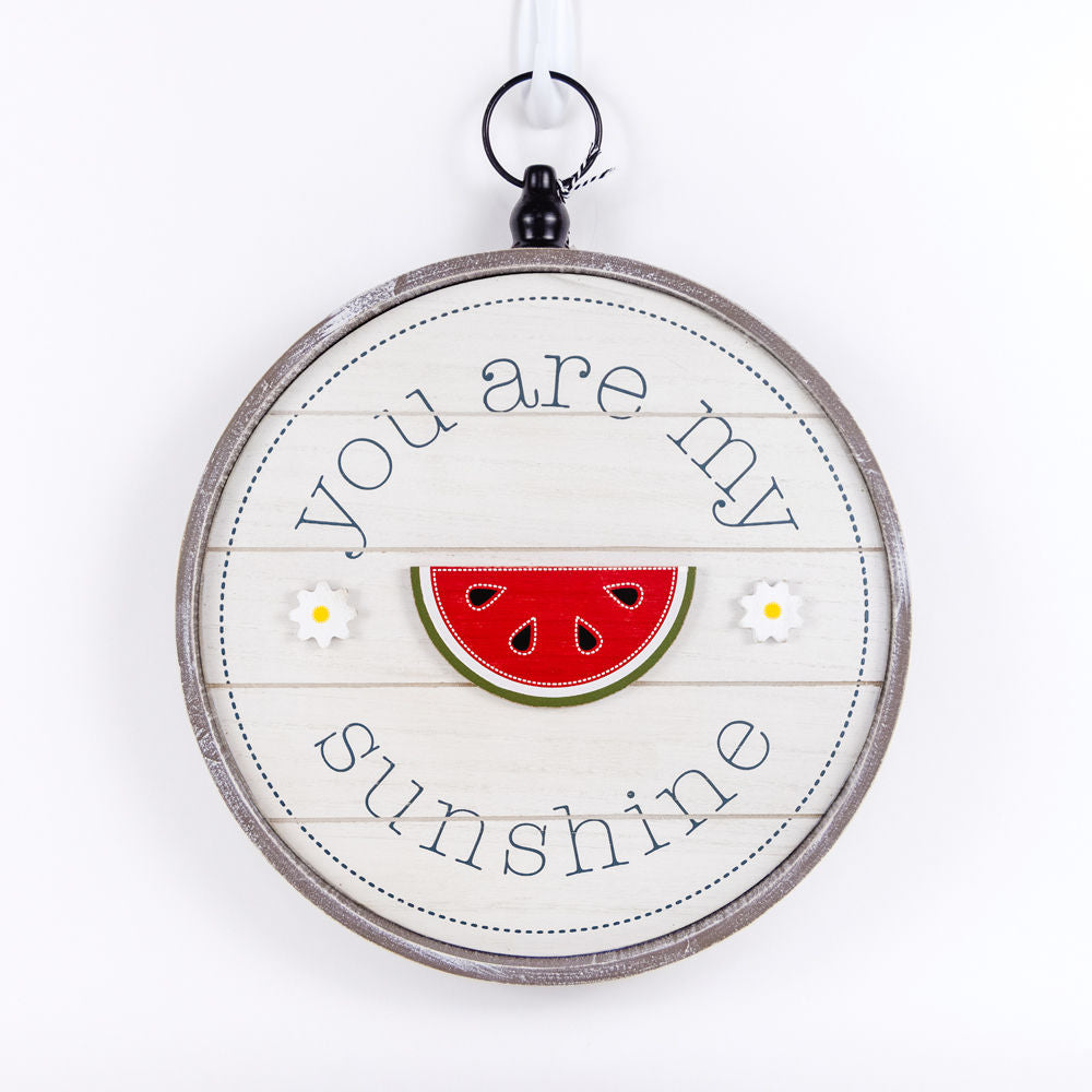 SUNSHINE, reversible round sign - The Nifty Decor