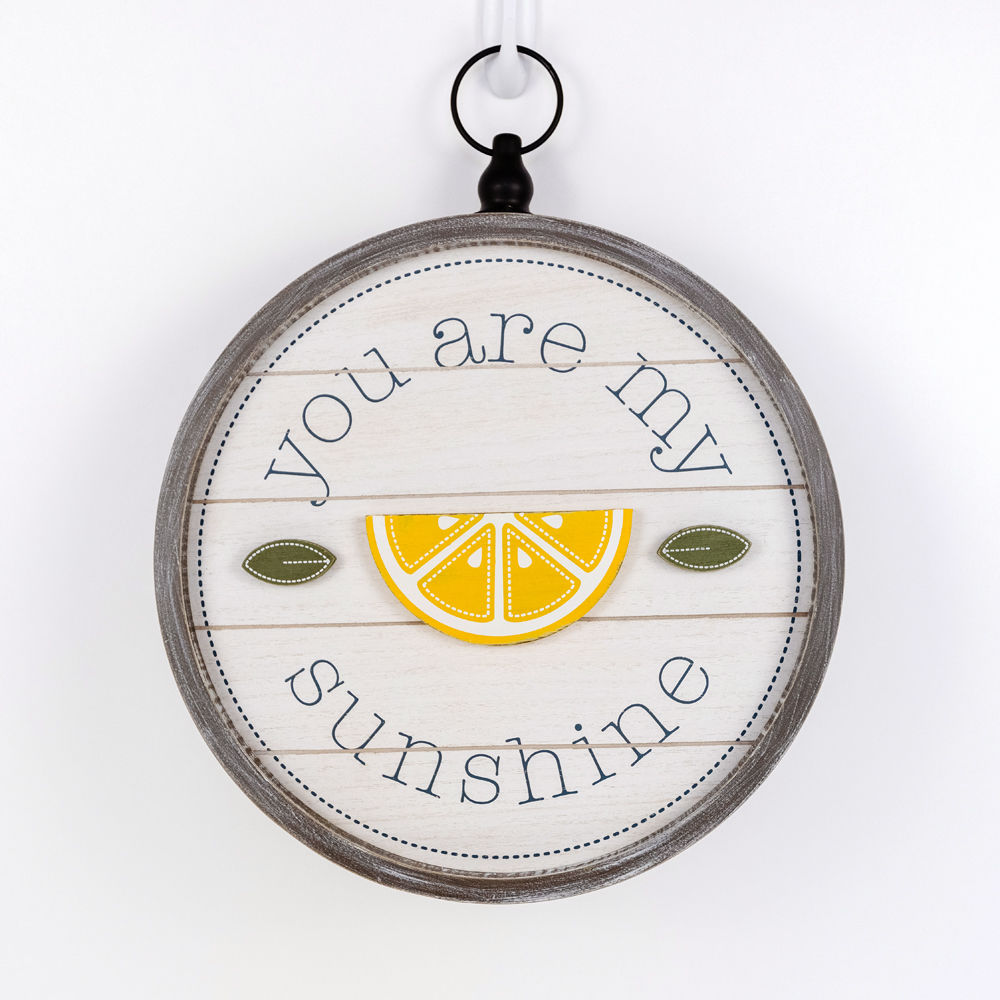 SUNSHINE, reversible round sign - The Nifty Decor