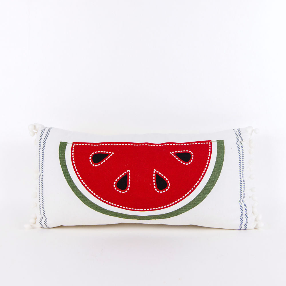 LEMON/WATERMELON Reversible linen Pillow - The Nifty Decor