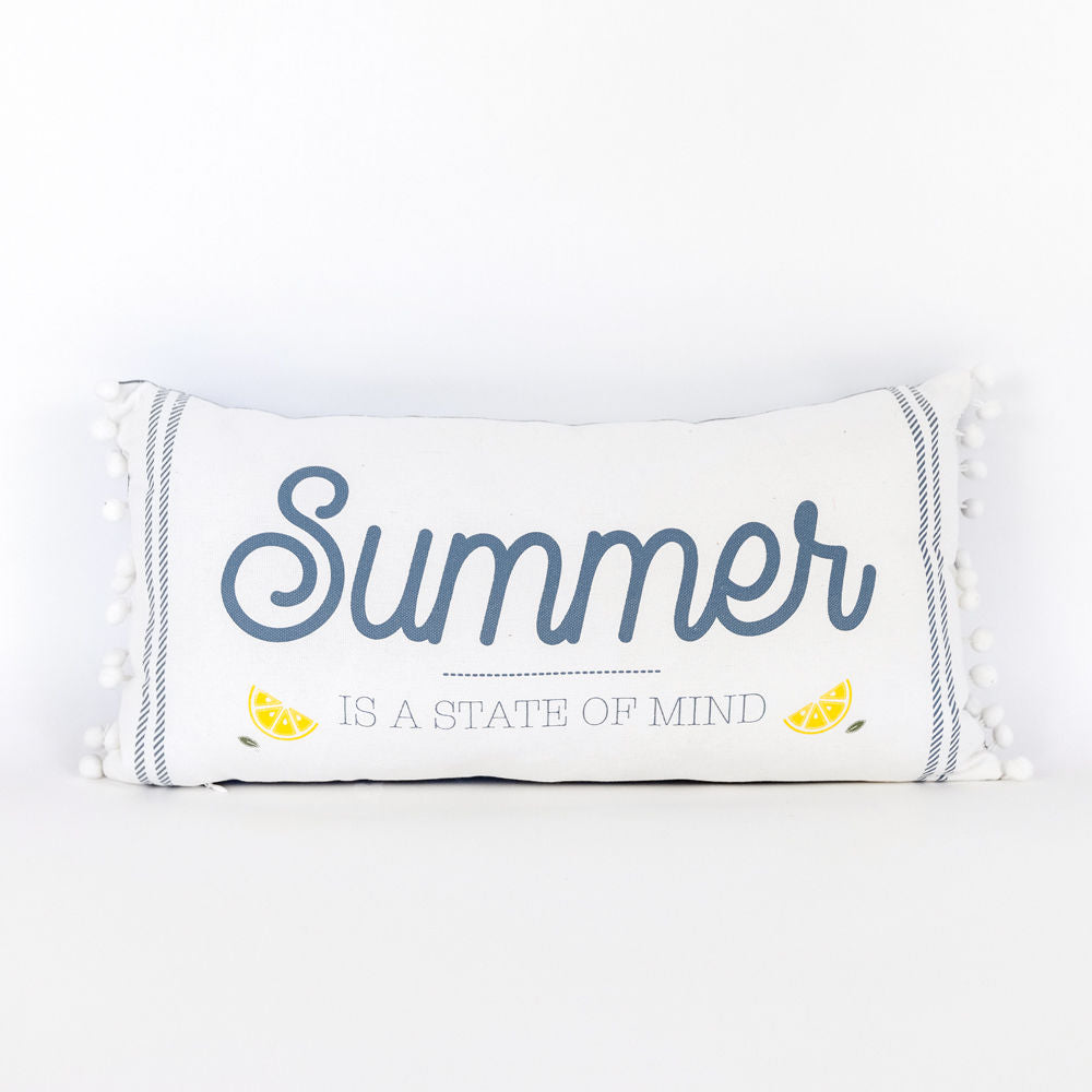 America/Summer Reversible linen Pillow - The Nifty Decor