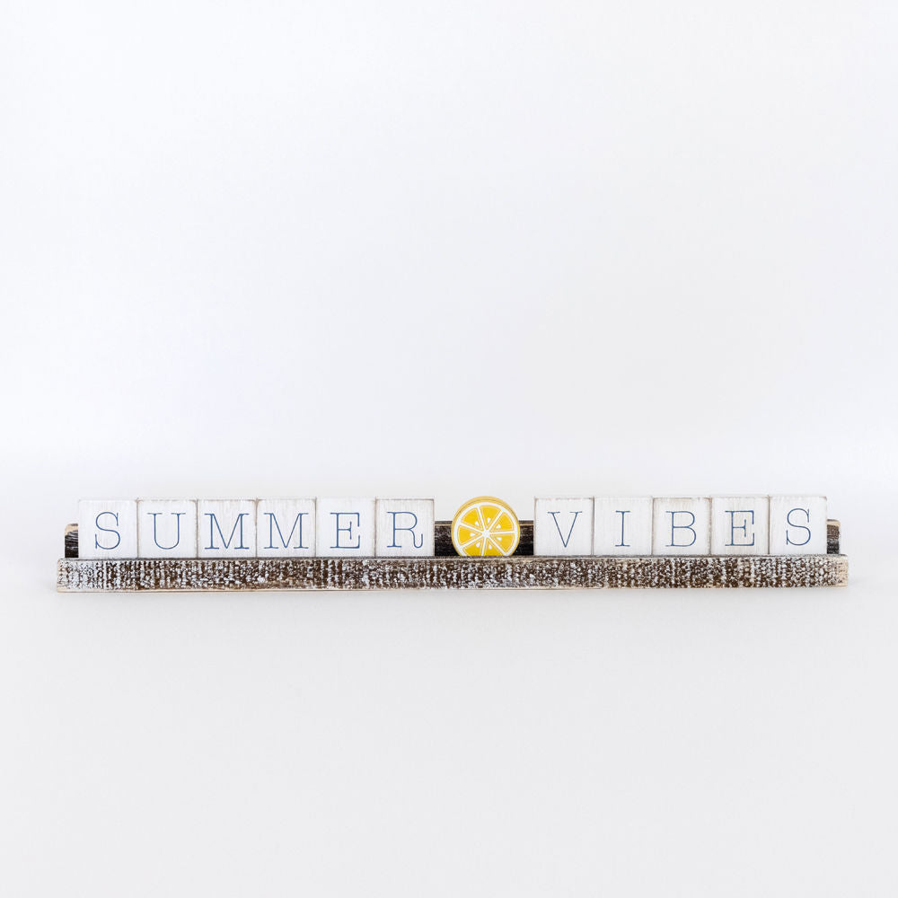 SUMMER/VIBES wood ledgie kit - The Nifty Decor