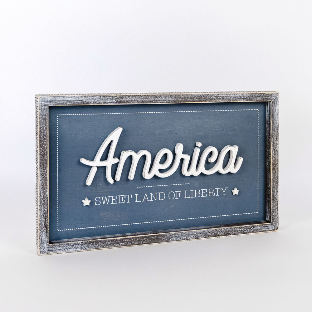 SUMMER/AMERICA Reversible framed sign - The Nifty Decor