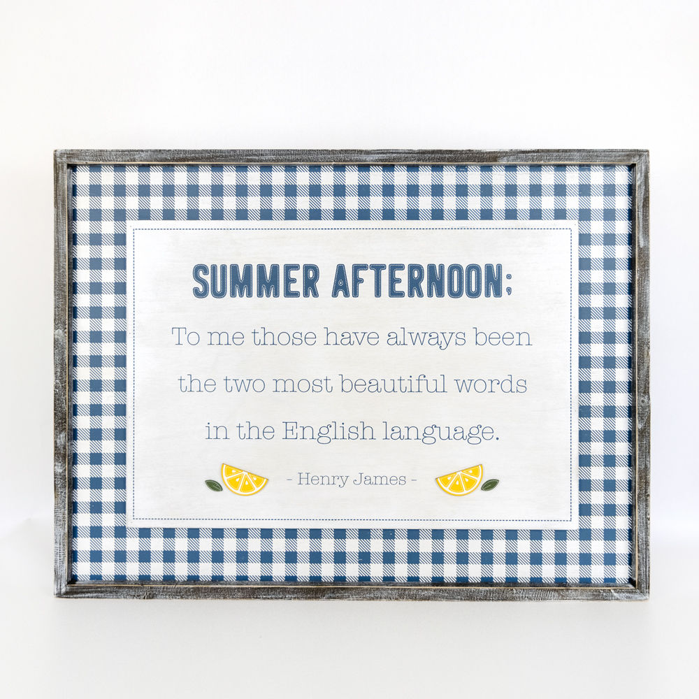 FLAG/ SUMMER Reversible framed sign - The Nifty Decor