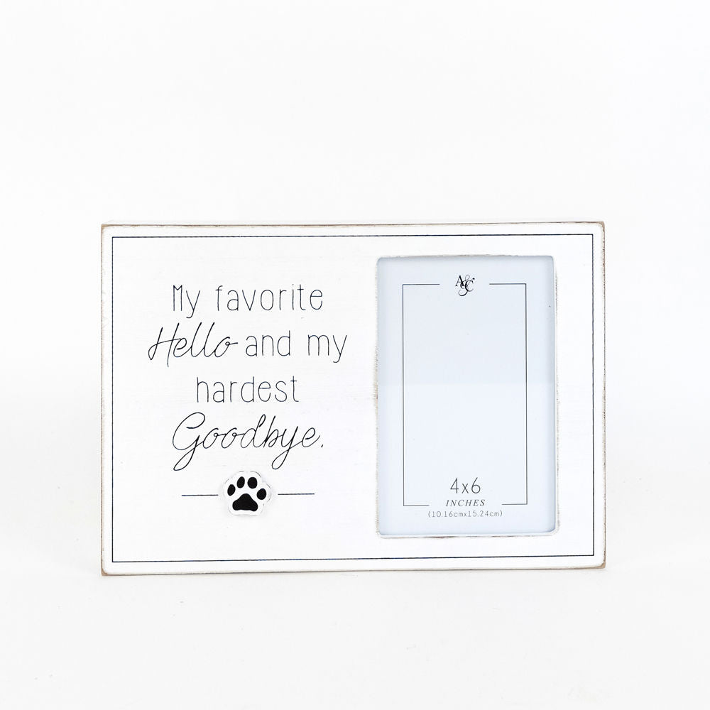 Wood photo frame (HELO/GOODBYE) - The Nifty Decor