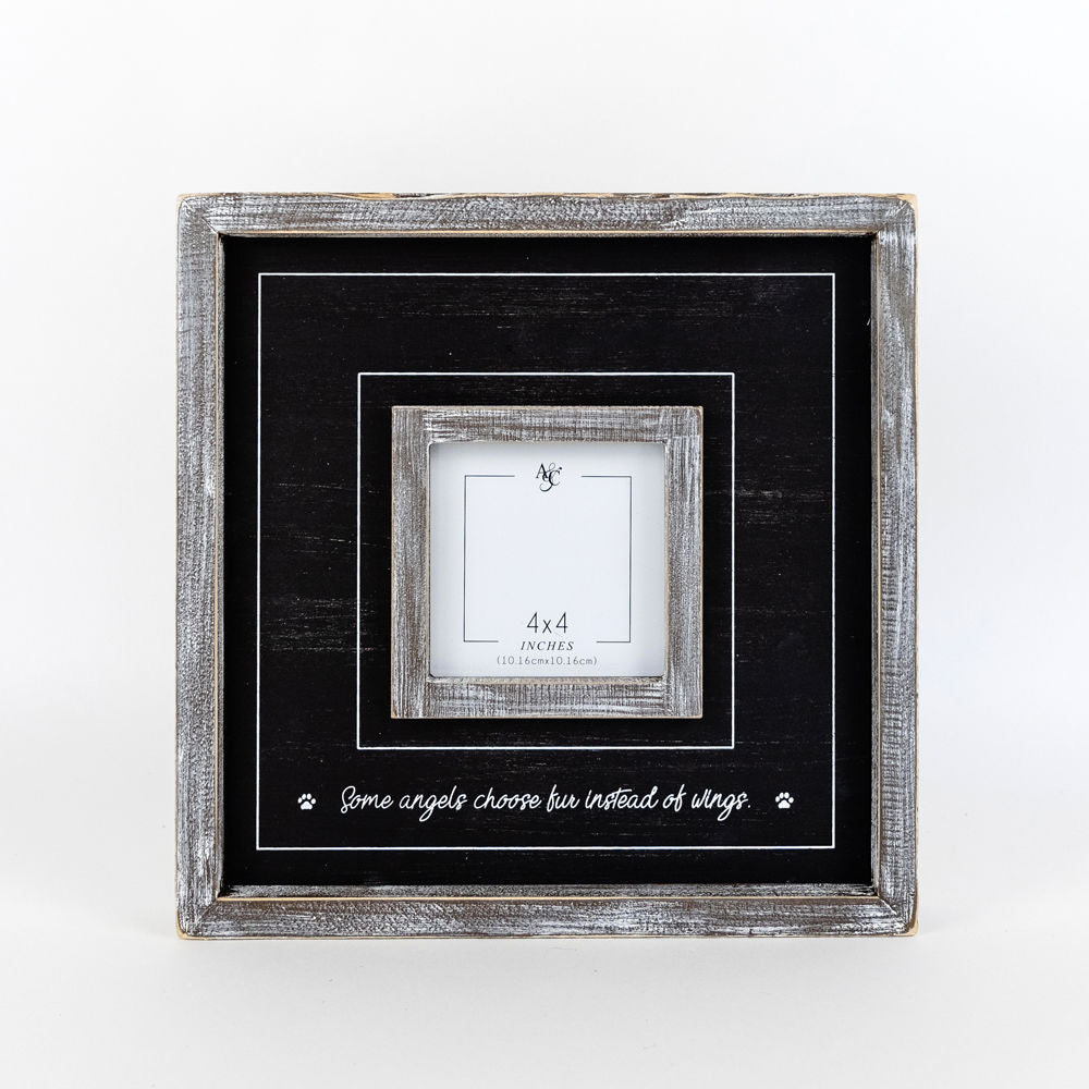 Wood Black photo frame (FUR BABY) - The Nifty Decor