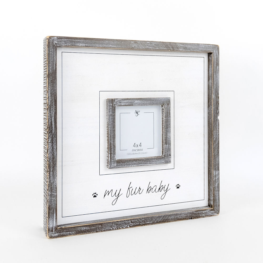 Wood photo frame (FUR BABY) - The Nifty Decor