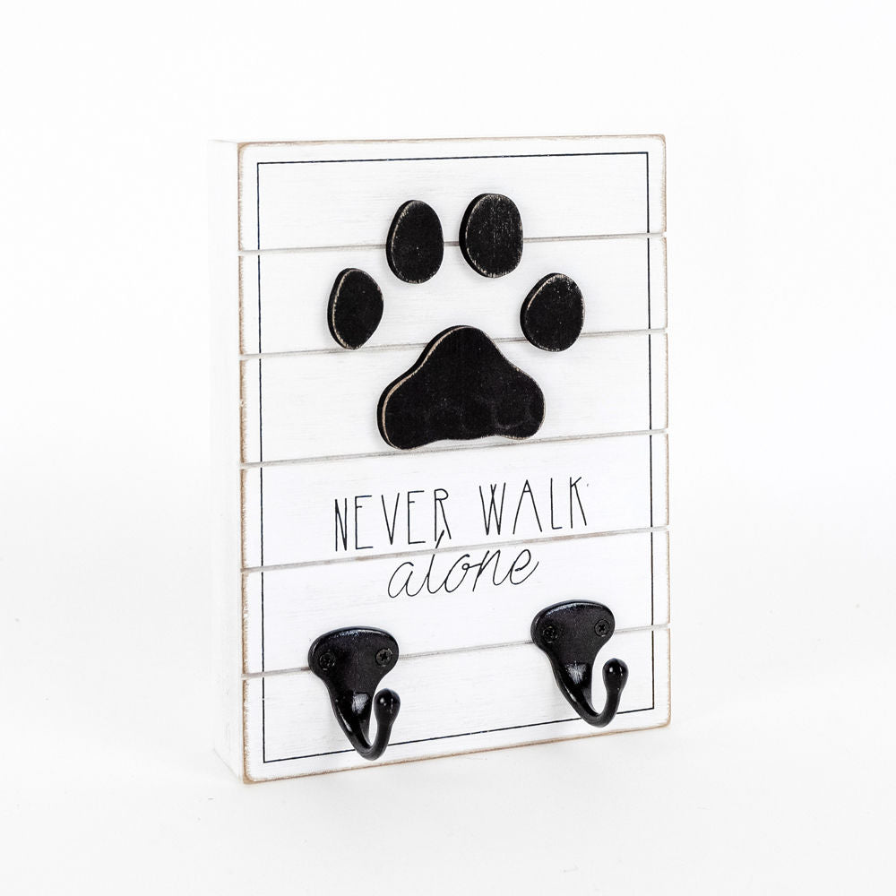Wood sign wall hook(WALK) - The Nifty Decor