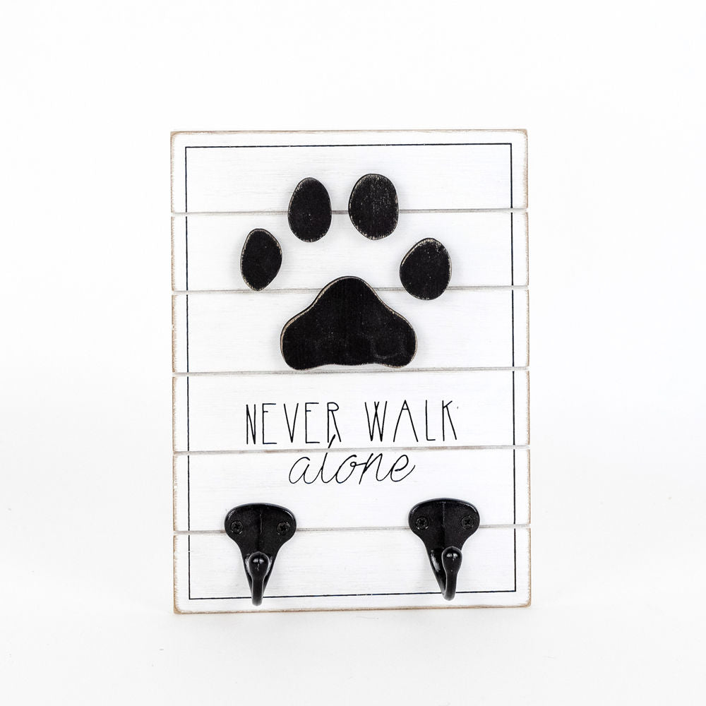 Wood sign wall hook(WALK) - The Nifty Decor