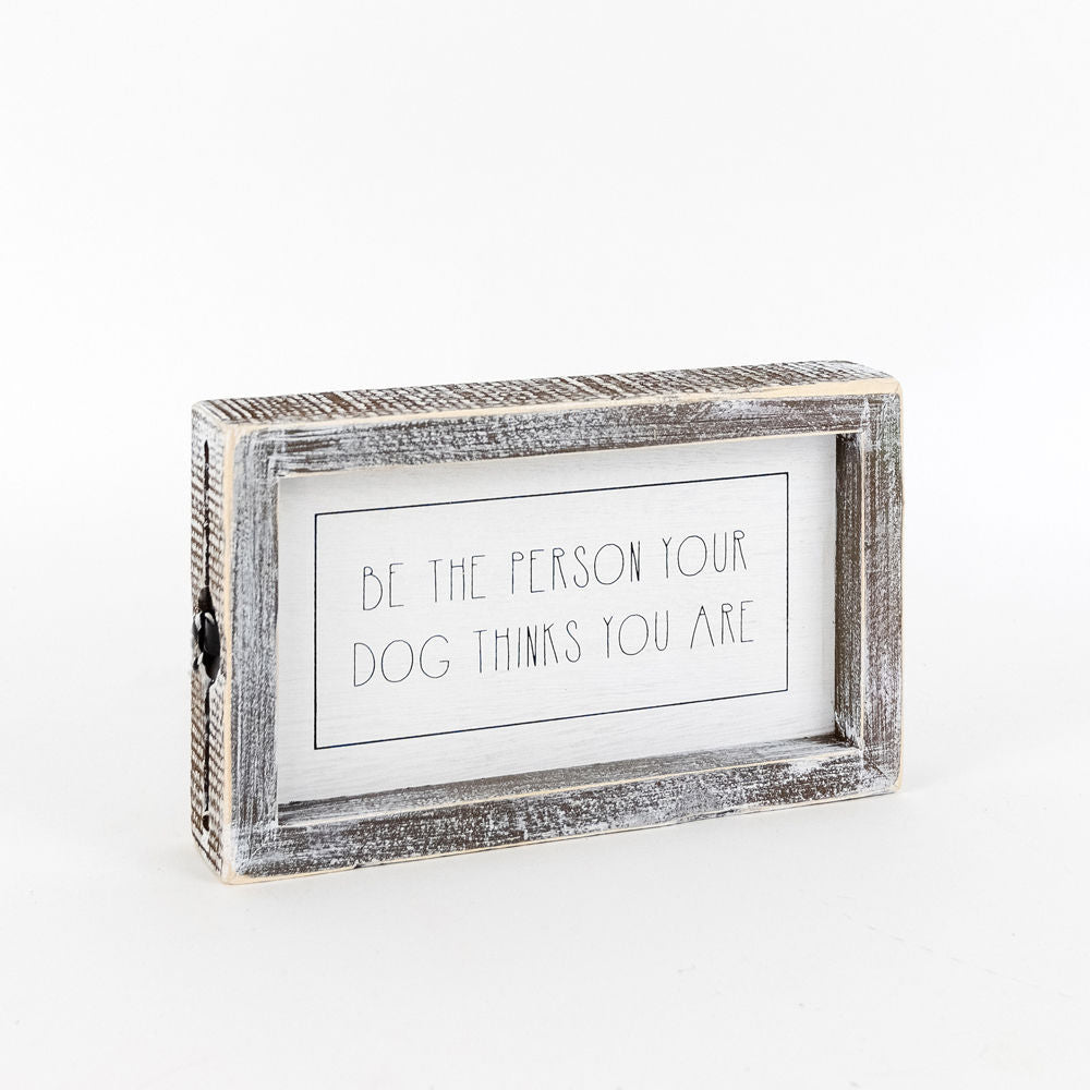 Reversible Wooden framed sign (LOVE/PERSON) - The Nifty Decor