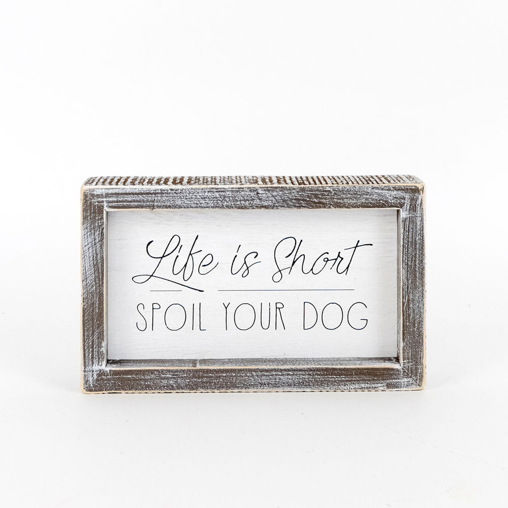 Reversible Wooden framed sign (SHORT) - The Nifty Decor