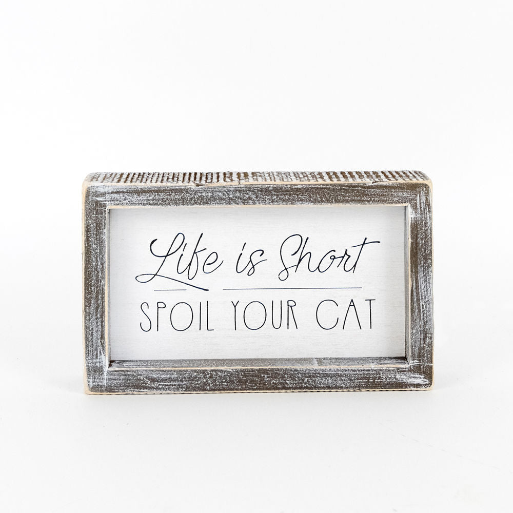 Reversible Wooden framed sign (SHORT) - The Nifty Decor