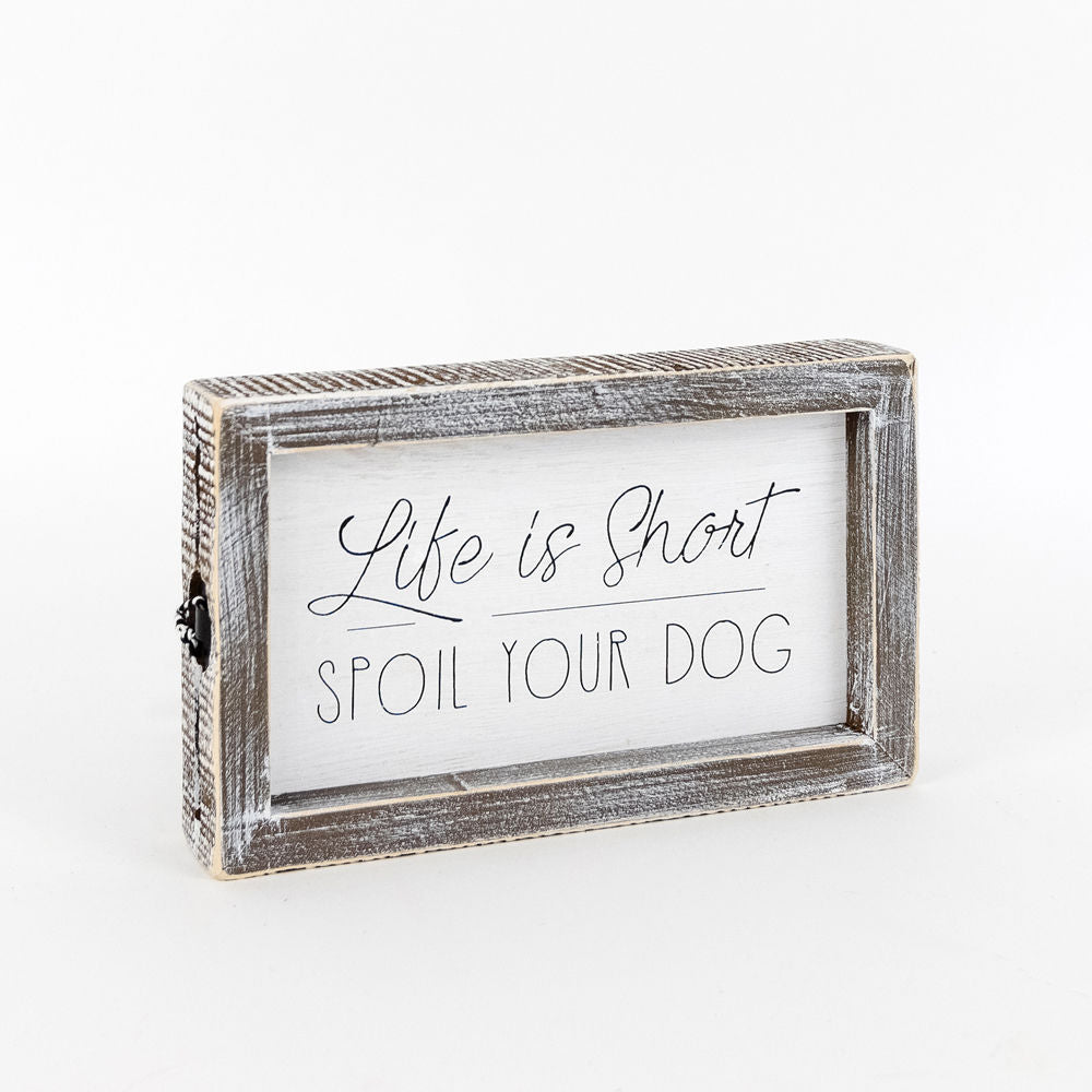 Reversible Wooden framed sign (SHORT) - The Nifty Decor