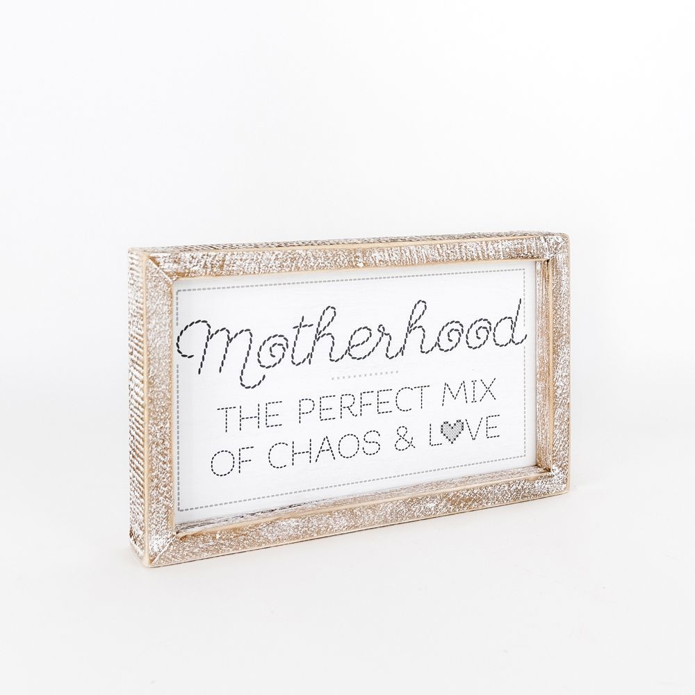 Reversible Wooden framed sign (BOSS/ CHAOS) - The Nifty Decor