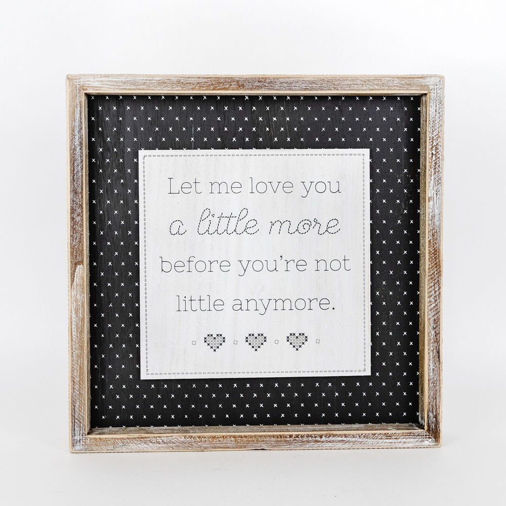 Reversible Wooden framed sign (YOURSELF/FRIEND) - The Nifty Decor