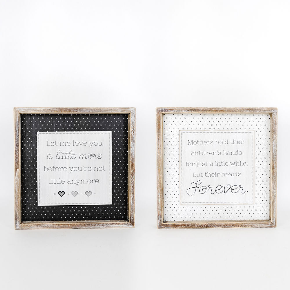 Reversible Wooden framed sign (YOURSELF/FRIEND) - The Nifty Decor