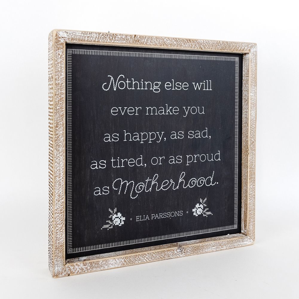 Reversible Wooden framed sign (YOU/MOTHERHOOD) - The Nifty Decor