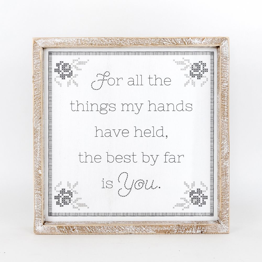 Reversible Wooden framed sign (YOU/MOTHERHOOD) - The Nifty Decor