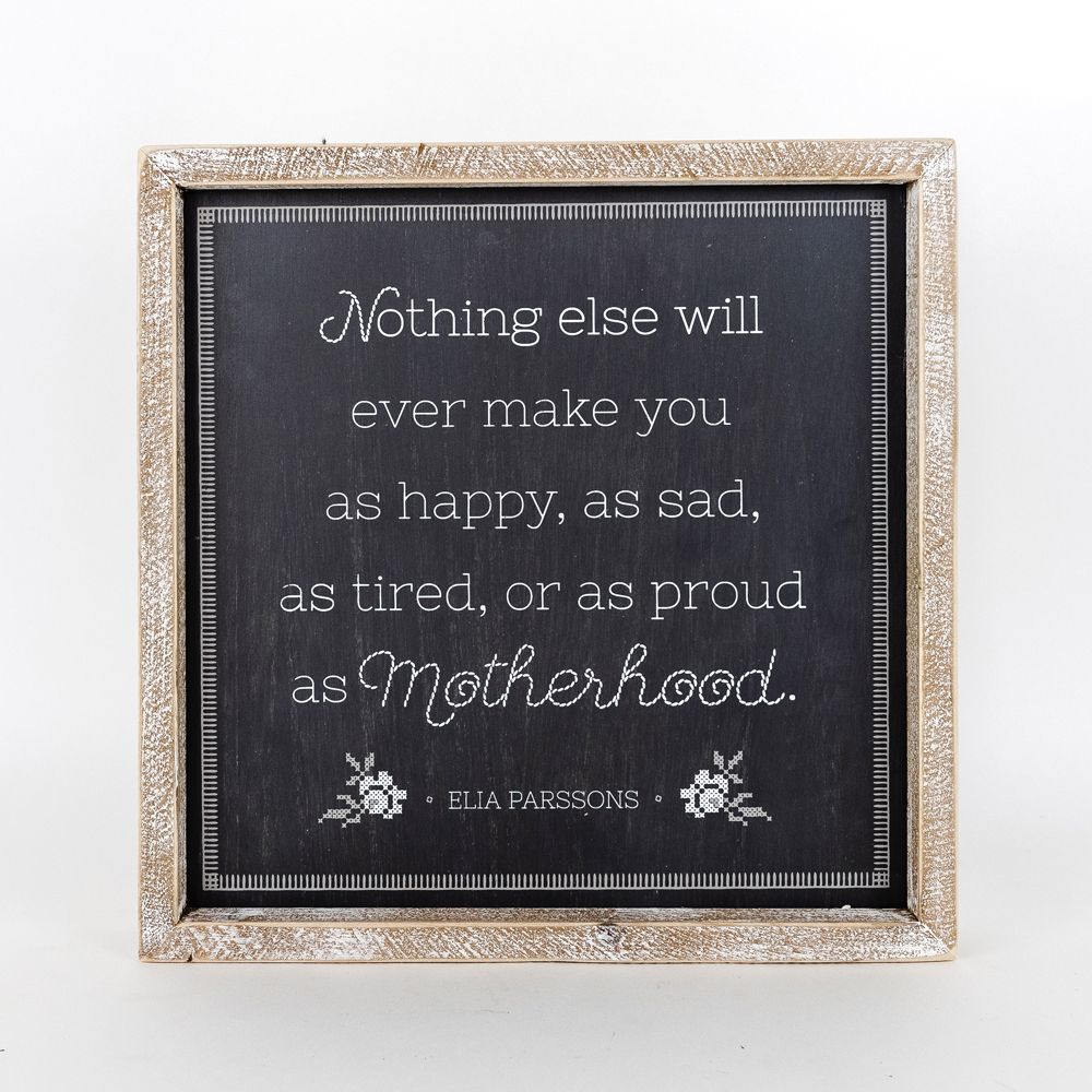 Reversible Wooden framed sign (YOU/MOTHERHOOD) - The Nifty Decor