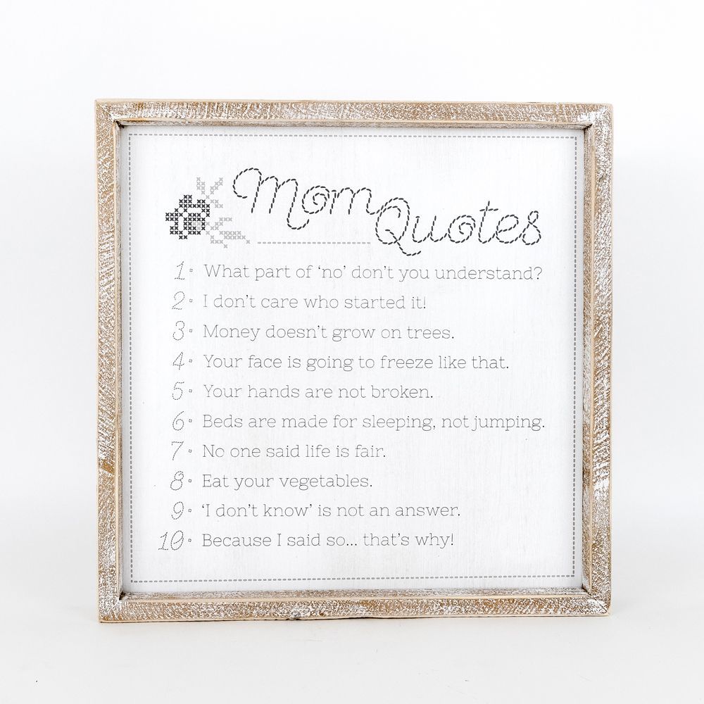 Reversible Wooden framed sign (LESSON/QUOTES) - The Nifty Decor