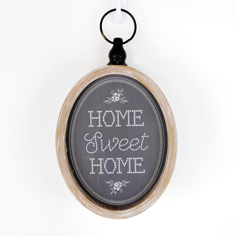Wooden framed sign (HOME/ BLESS) - The Nifty Decor