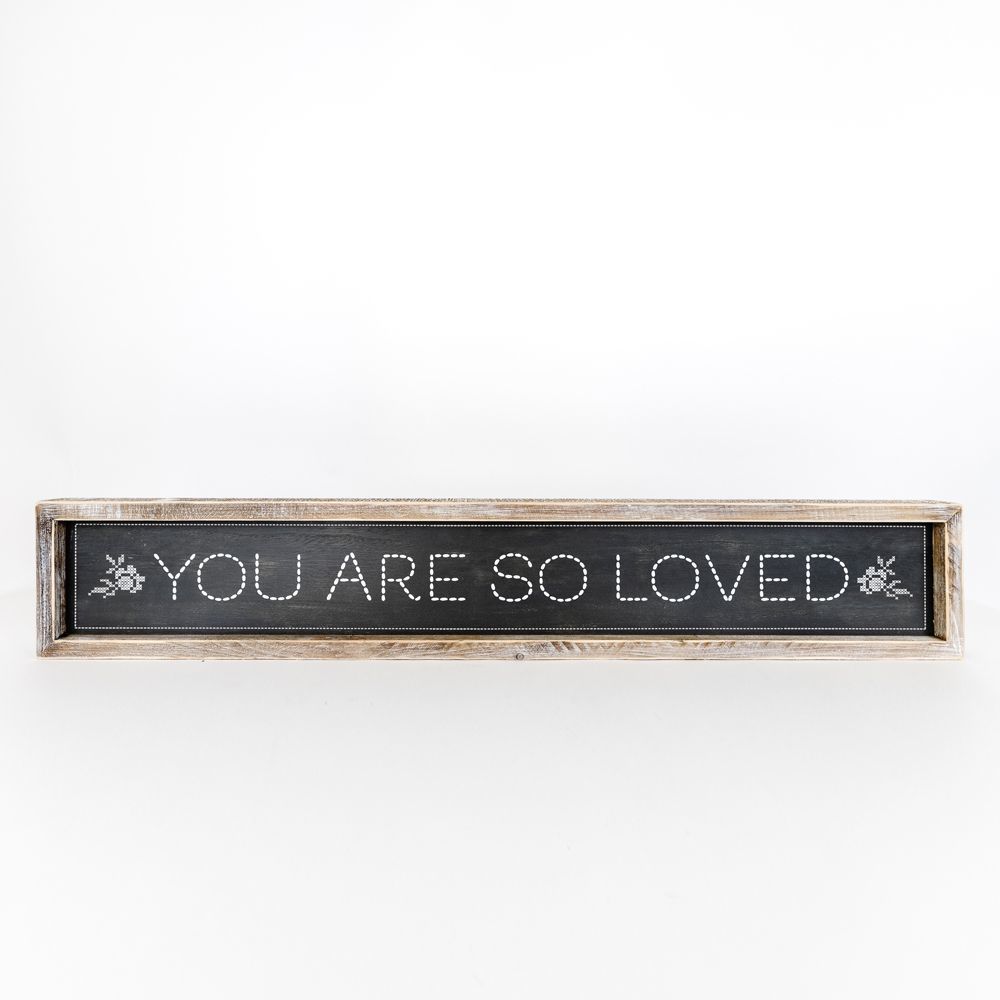 Reversible Wooden framed sign(LOVED/ TODAY) - The Nifty Decor