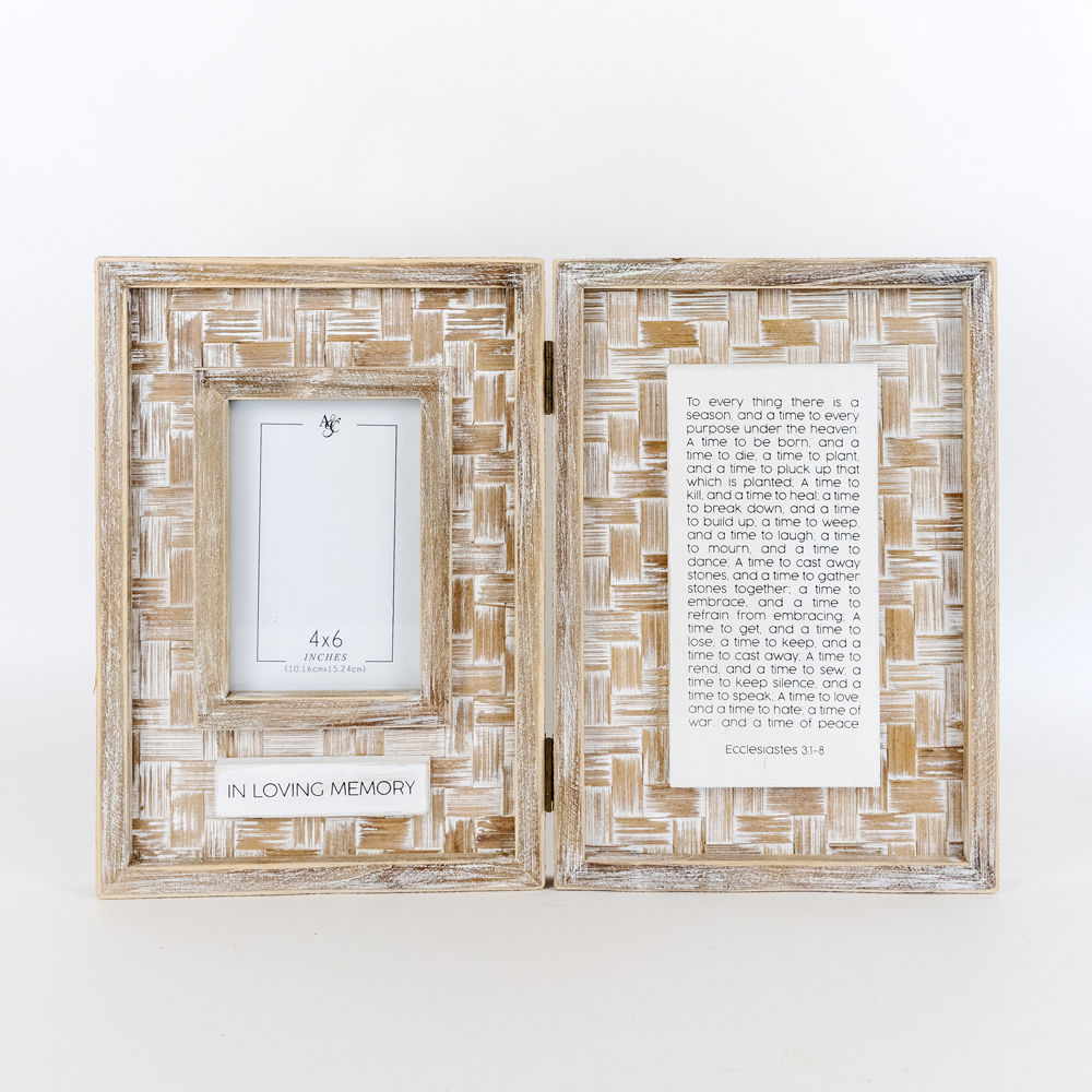 Wooden foldable photo frame sign(LOVING MEMORY) - The Nifty Decor