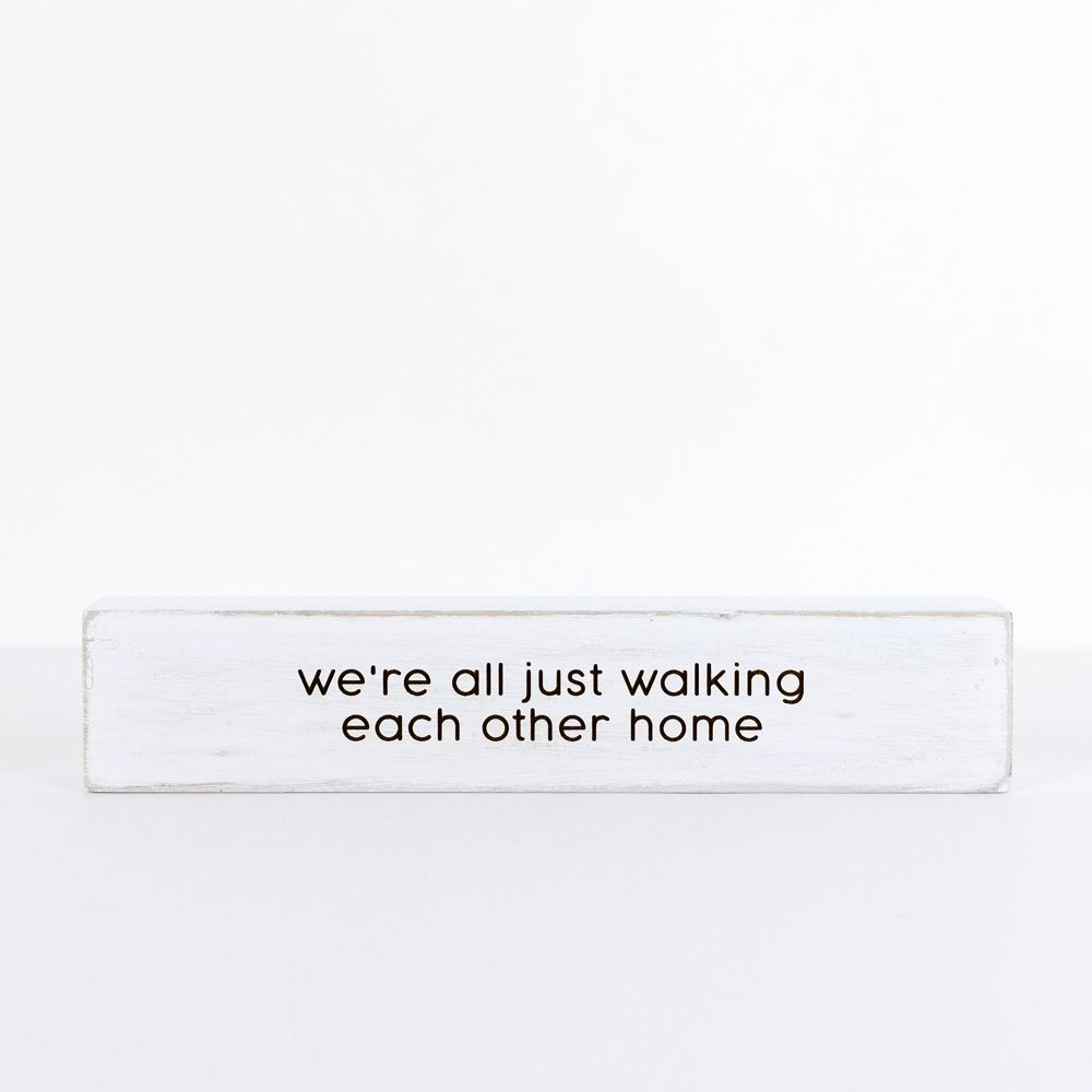 Reversible wood block sign (VISITING HOURS) - The Nifty Decor