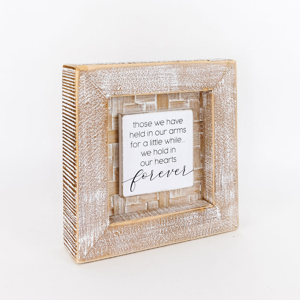 Bamboo wood framed sign (FOREVER) - The Nifty Decor