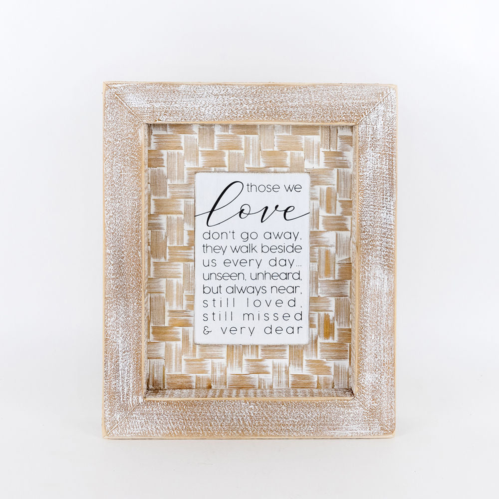 Bamboo wood framed sign (WE LOVE) - The Nifty Decor