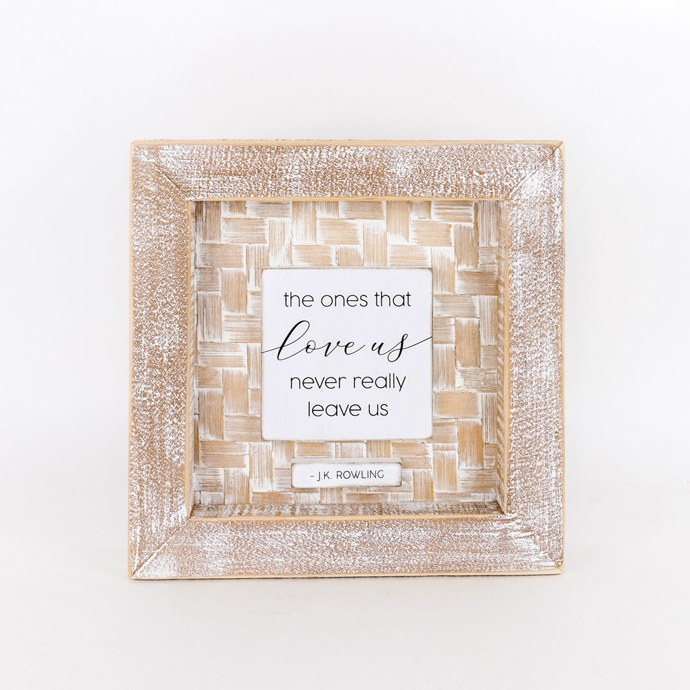 Bamboo wood framed sign (LOVE US) - The Nifty Decor