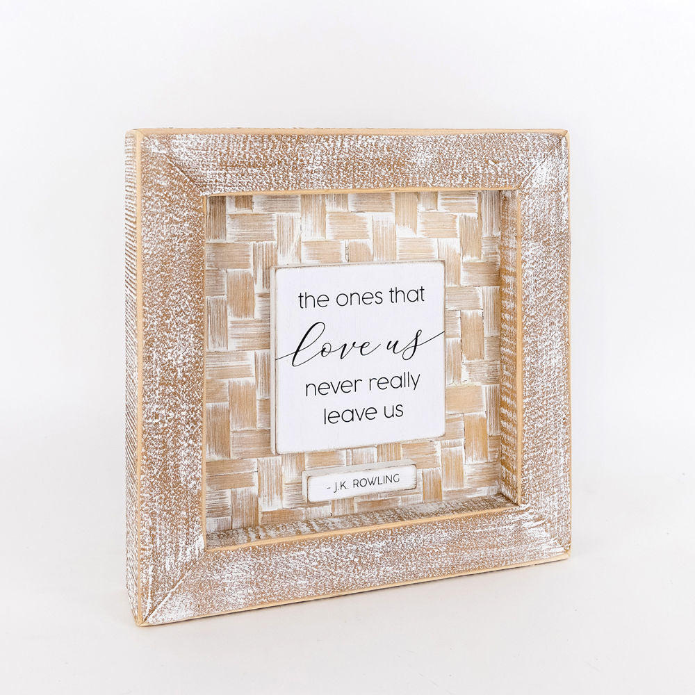 Bamboo wood framed sign (LOVE US) - The Nifty Decor