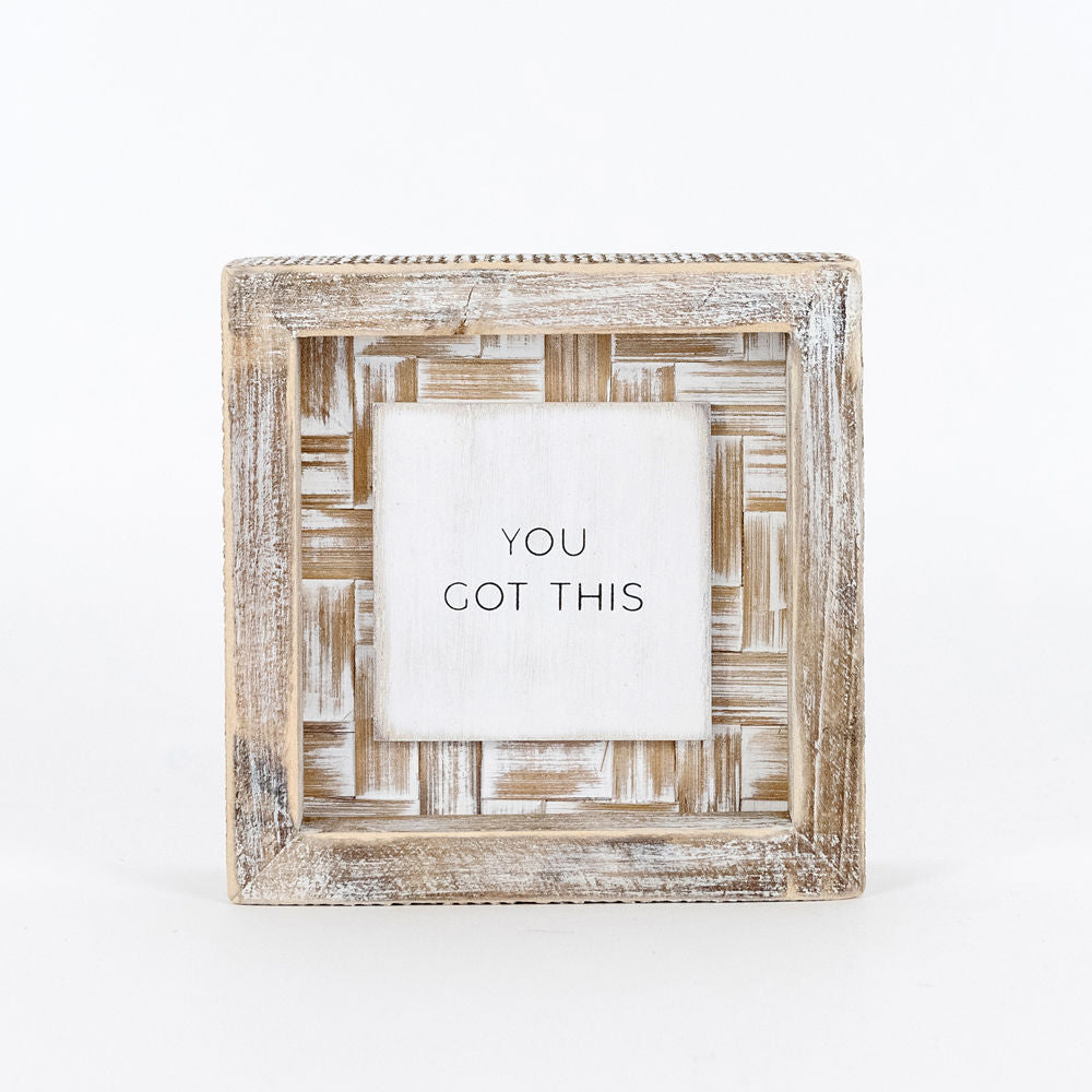 Bamboo wood framed sign (GOT THIS) - The Nifty Decor