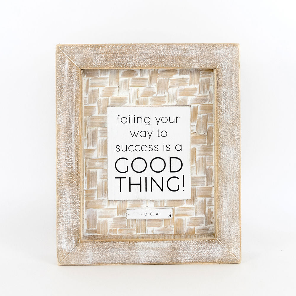Bamboo Wood Frames sign (GOOD THING) - The Nifty Decor