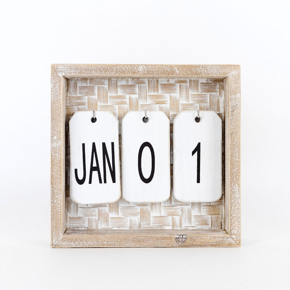 Bamboo wood calendar - The Nifty Decor