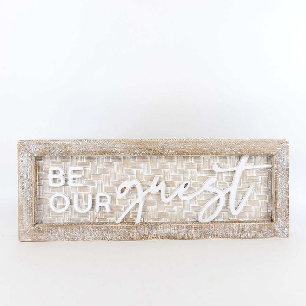 Wood framed sign (GUEST) - The Nifty Decor
