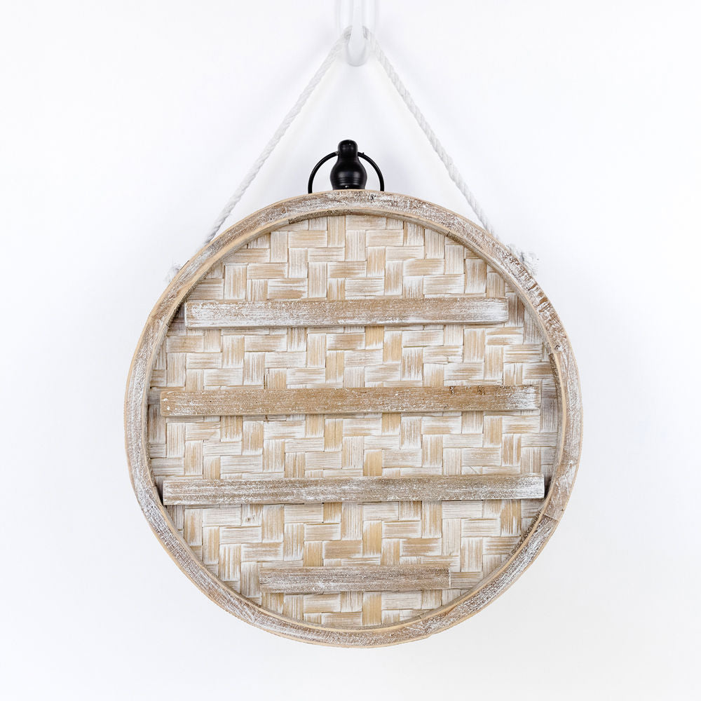 Bamboo Round hanging sign (LETTERBOARD) - The Nifty Decor
