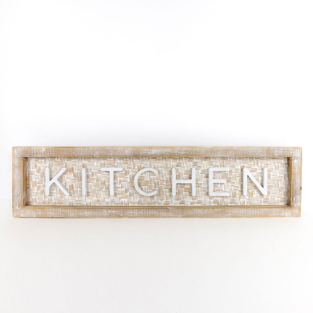Wood framed sign (KITCHEN) - The Nifty Decor