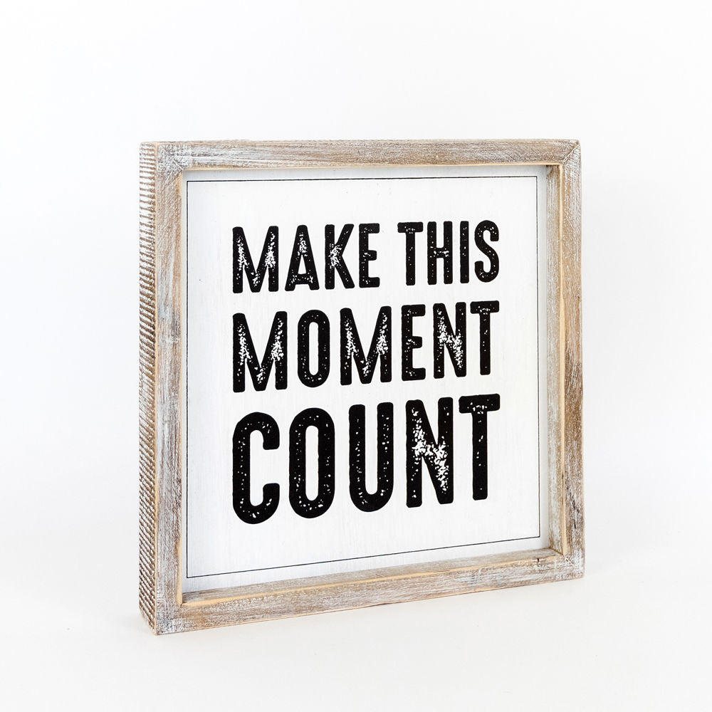 Reversible Wood Framed Sign (DOOR/COUNT) - The Nifty Decor