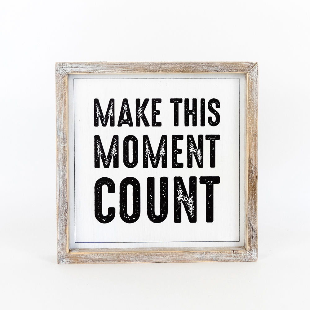 Reversible Wood Framed Sign (DOOR/COUNT) - The Nifty Decor