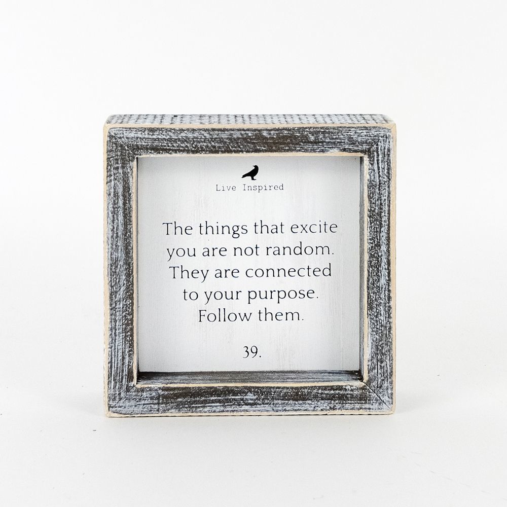 Wood Framed Sign (THINGS) - The Nifty Decor