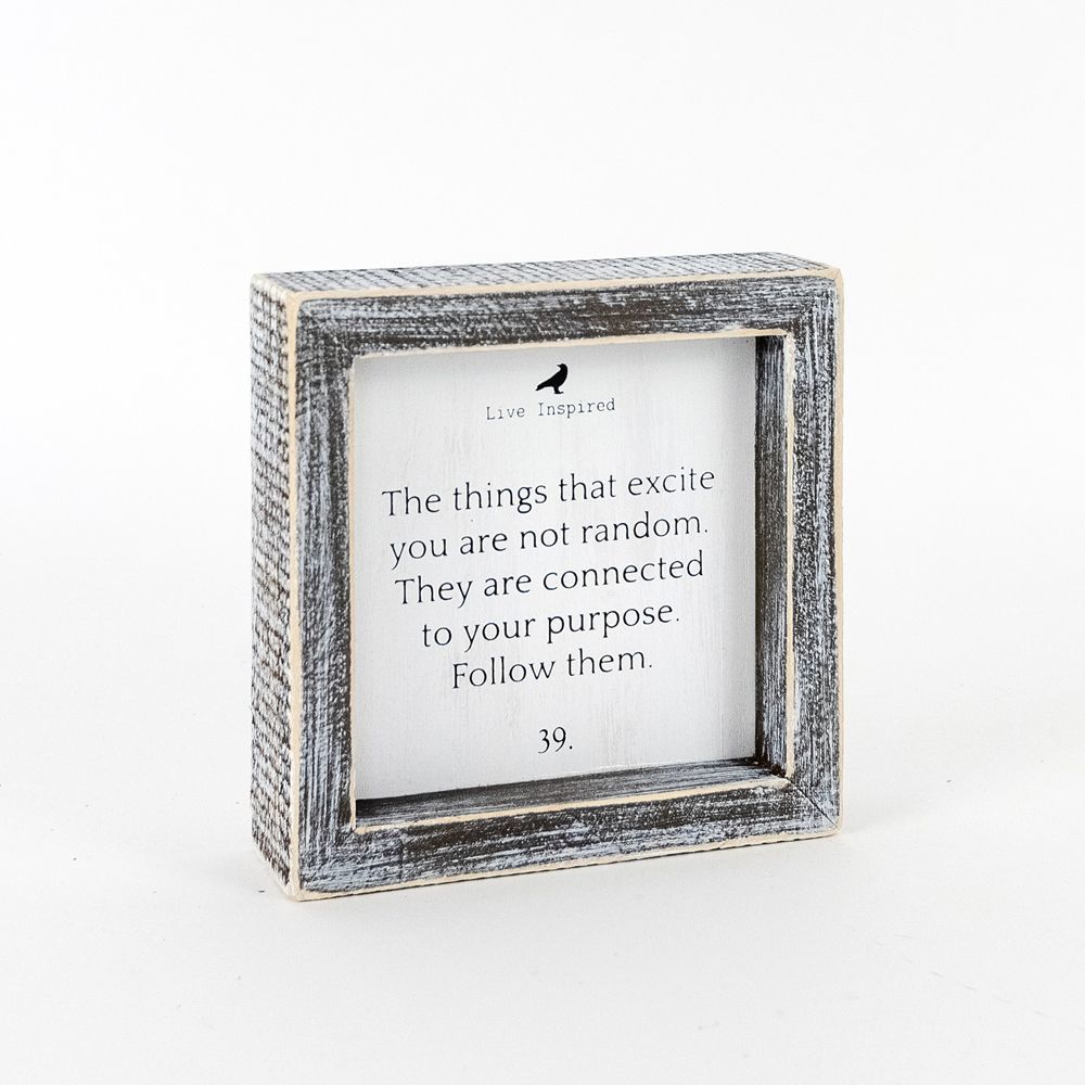 Wood Framed Sign (THINGS) - The Nifty Decor