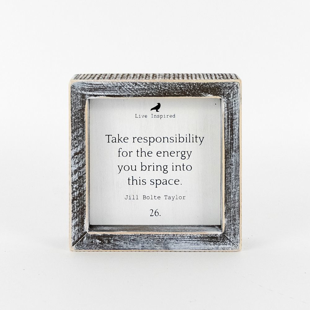 Wood Framed Sign (ENERGY) - The Nifty Decor