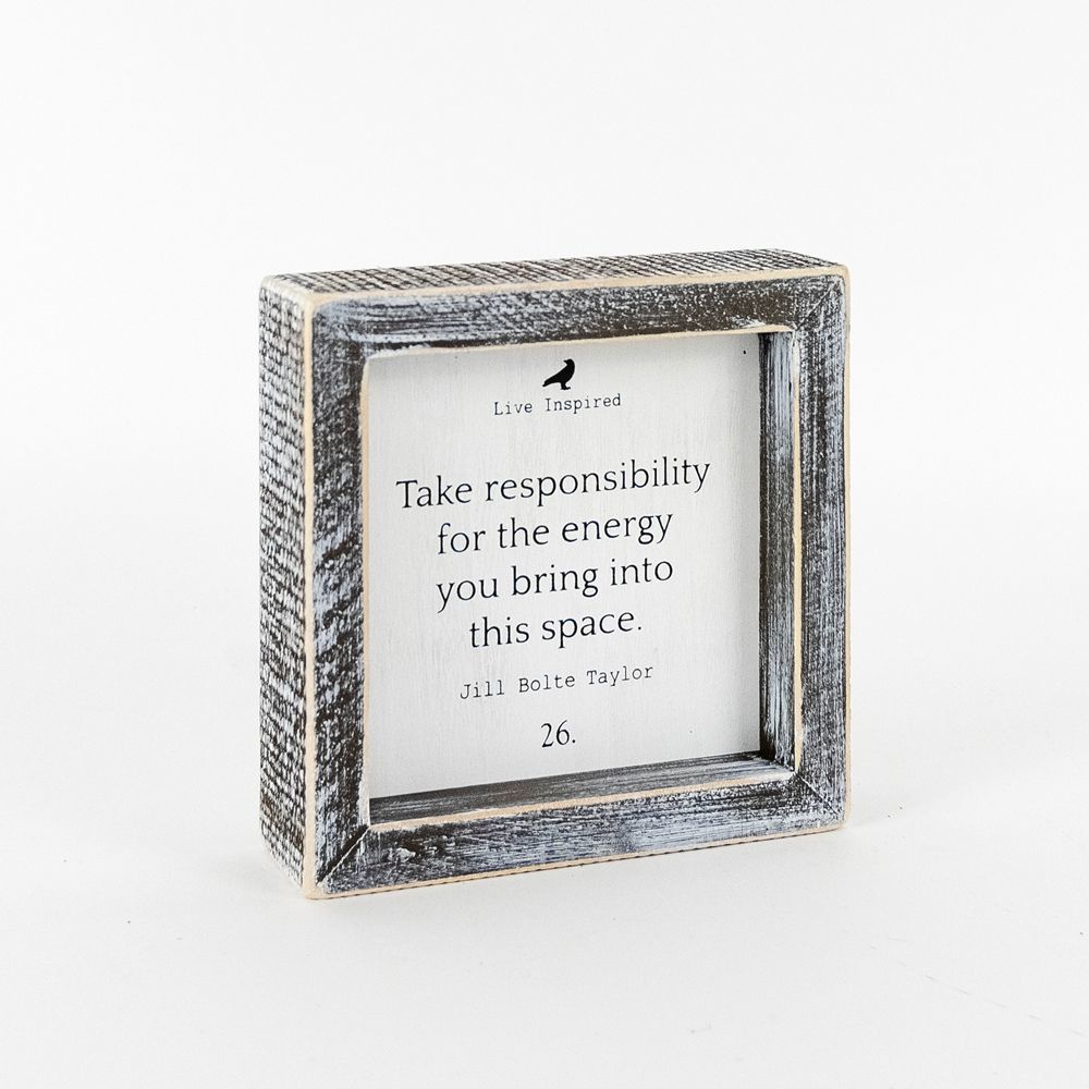 Wood Framed Sign (ENERGY) - The Nifty Decor