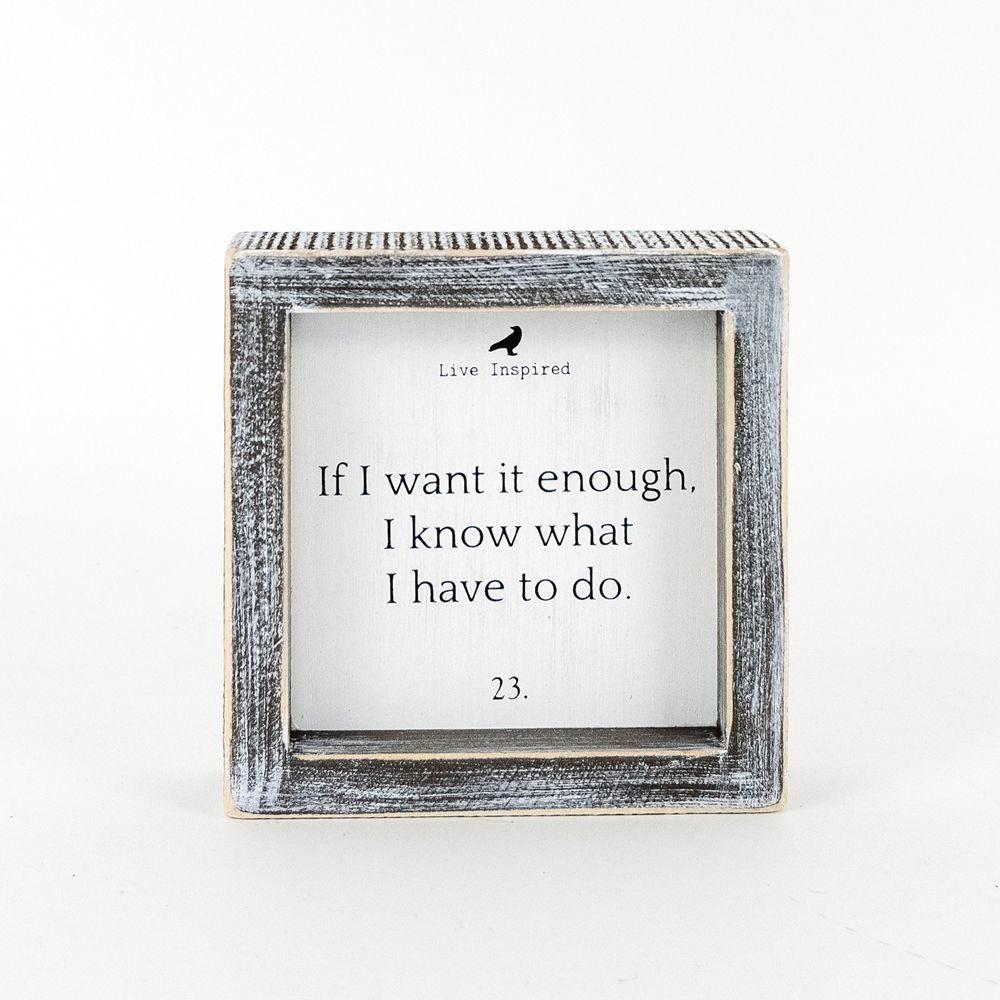 Wood Framed Sign (TO DO) - The Nifty Decor